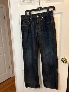 Boss Men's Black Relaxed Straight Jeans